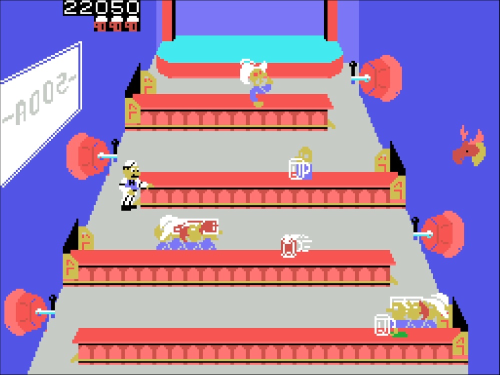 Gameplay of Root Beer Tapper for Colecovision